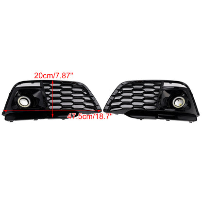 Fog Light Grille Cover 80A807680L Fit Audi Q5 SQ5 2018-2022 Pre-Facelift W/ACC
