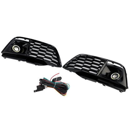 Fog Light Grille Cover 80A807680L Fit Audi Q5 SQ5 2018-2022 Pre-Facelift W/ACC