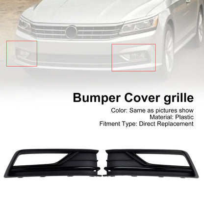 2PCS Fog Light Lamp Grill Cover Fit VW Passat B8 NMS (USA Car) 2016-2018