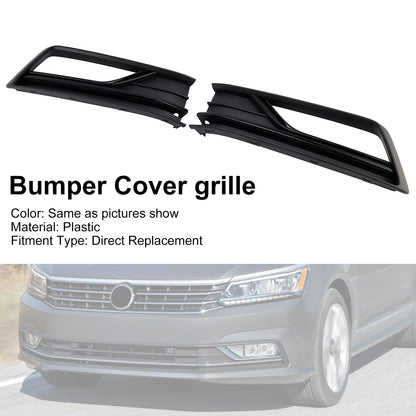 2PCS Fog Light Lamp Grill Cover Fit VW Passat B8 NMS (USA Car) 2016-2018