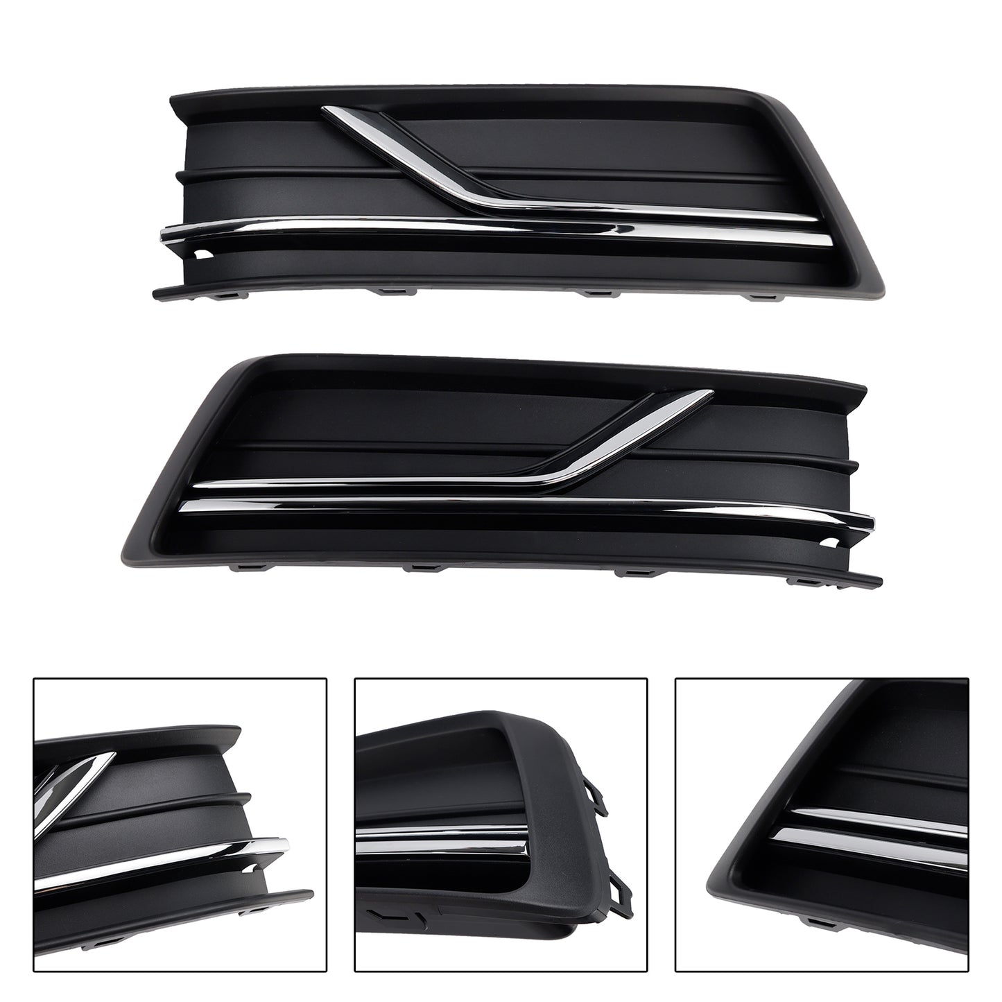 Front Left and Right Side Fog Light Cover Fit Volkswagen Passat B8 2016-2018