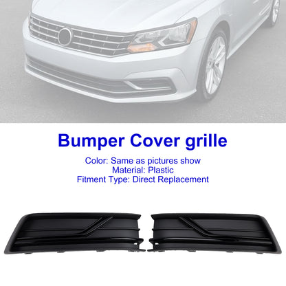 Front Left and Right Side Fog Light Cover Grille Fit VW Passat B8 2016-2018