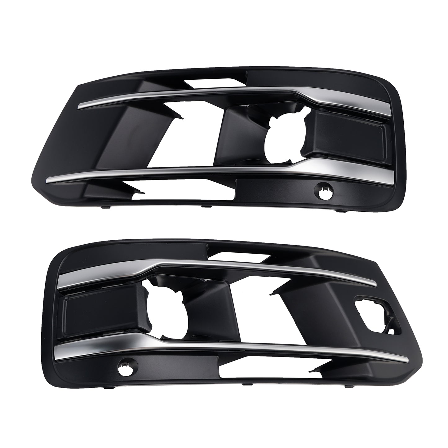 Audi Q7 2016-2019 Left+Right Front Bumper Fog Light Grille Cover 4M0807682AA4W3