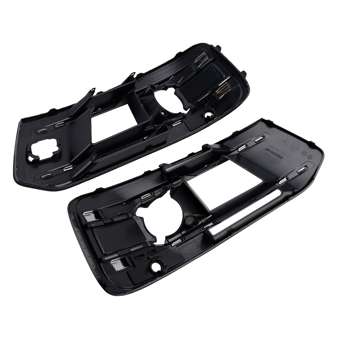 Audi Q7 2016-2019 Left+Right Front Bumper Fog Light Grille Cover 4M0807682AA4W3