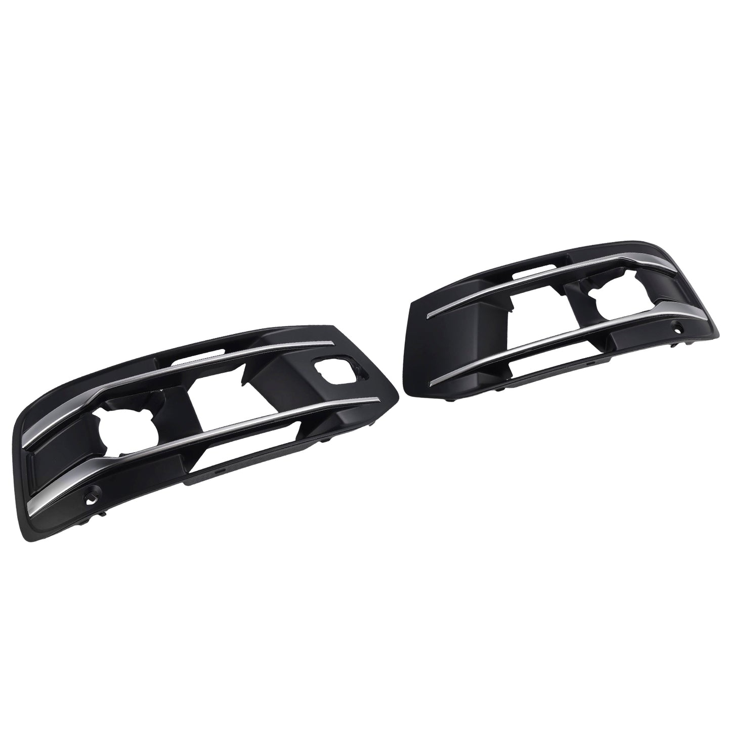Audi Q7 2016-2019 Left+Right Front Bumper Fog Light Grille Cover 4M0807682AA4W3