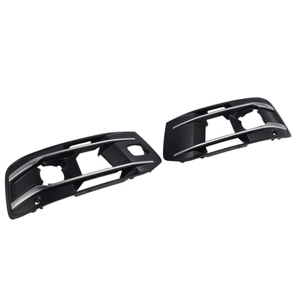 Audi Q7 2016-2019 Left+Right Front Bumper Fog Light Grille Cover 4M0807682AA4W3