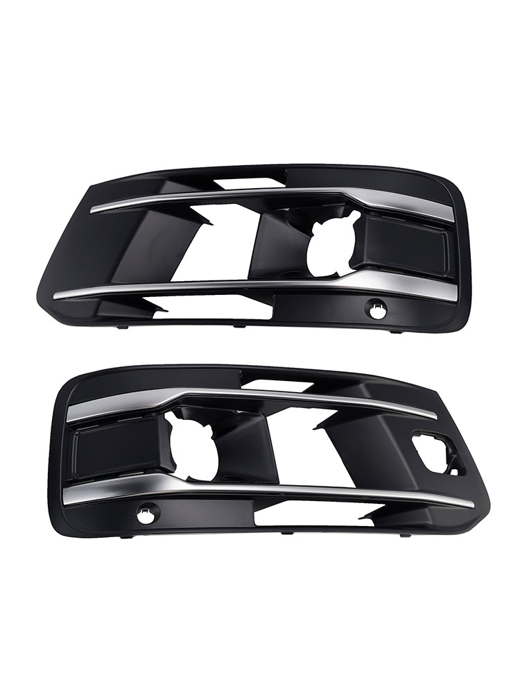 Audi Q7 2016-2019 Left+Right Front Bumper Fog Light Grille Cover 4M0807682AA4W3