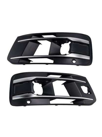 Audi Q7 2016-2019 Left+Right Front Bumper Fog Light Grille Cover 4M0807682AA4W3