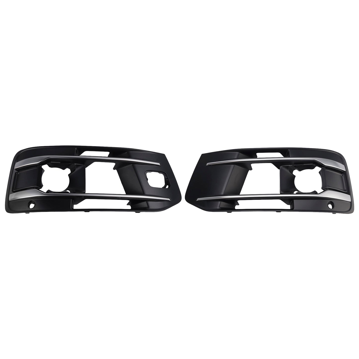 Audi Q7 2016-2019 Left+Right Front Bumper Fog Light Grille Cover 4M0807682AA4W3
