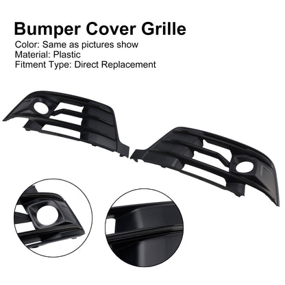 2PCS Front Bumper Fog Light Grille Cover 4M0807681E Fit Audi Q7 2016-2019