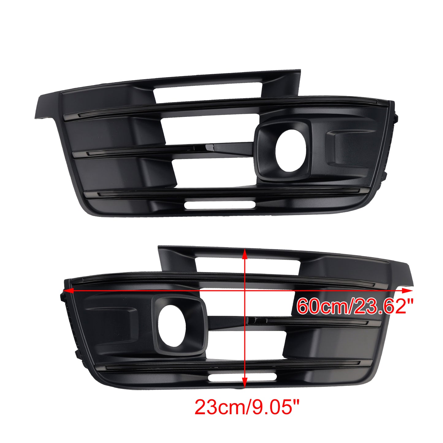 2PCS Front Bumper Fog Light Grille Cover 4M0807681E Fit Audi Q7 2016-2019