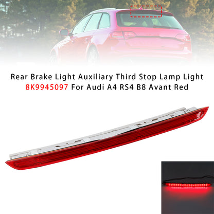 Rear Brake Light Third Stop Lamp Light 8K9945097 For Audi A4 RS4 B8 Avant Red