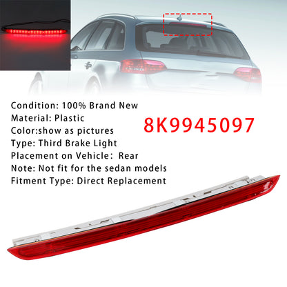 Rear Brake Light Third Stop Lamp Light 8K9945097 For Audi A4 RS4 B8 Avant Red