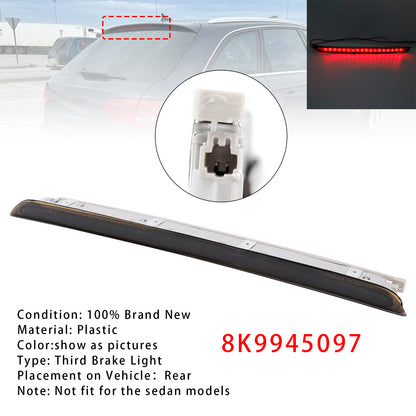 Rear Brake Light Third Stop Lamp Light 8K9945097 For Audi A4 RS4 B8 Avant Black