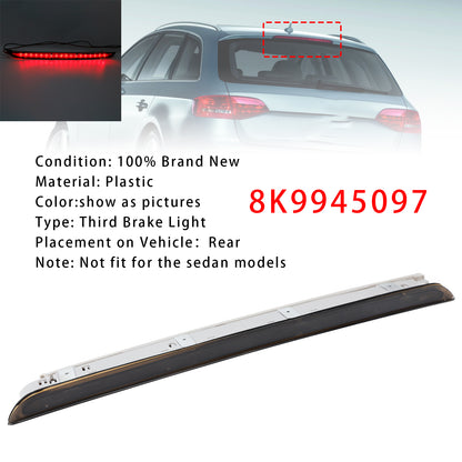 Rear Brake Light Third Stop Lamp Light 8K9945097 For Audi A4 RS4 B8 Avant Black