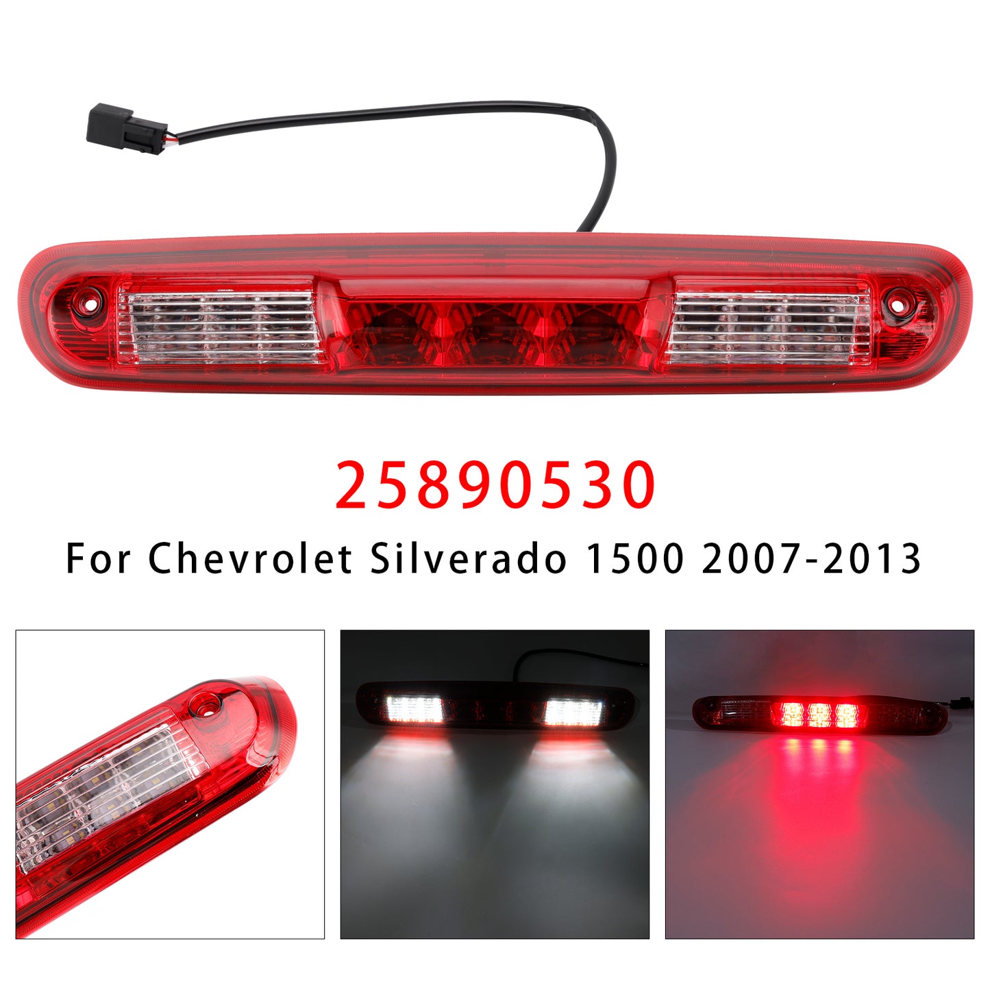 LED Third Brake Light For Chevy Silverado 2007-2013