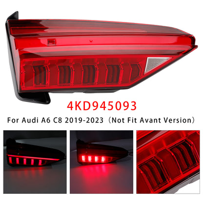 Left LED Inner Tail Light Assembly 4KD945093 For Audi A6 C8 2019-2023