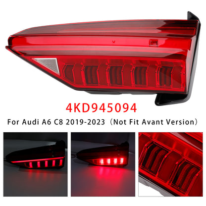 Right LED Inner Tail Light Assembly 4KD945094 For Audi A6 C8 2019-2023
