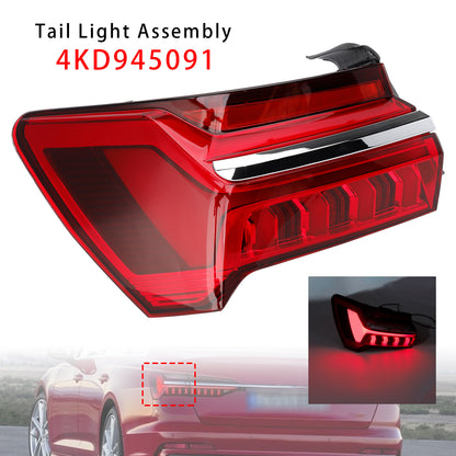 Left LED Outer Tail Light Assembly 4KD945091 For Audi A6 C8 2019-2023