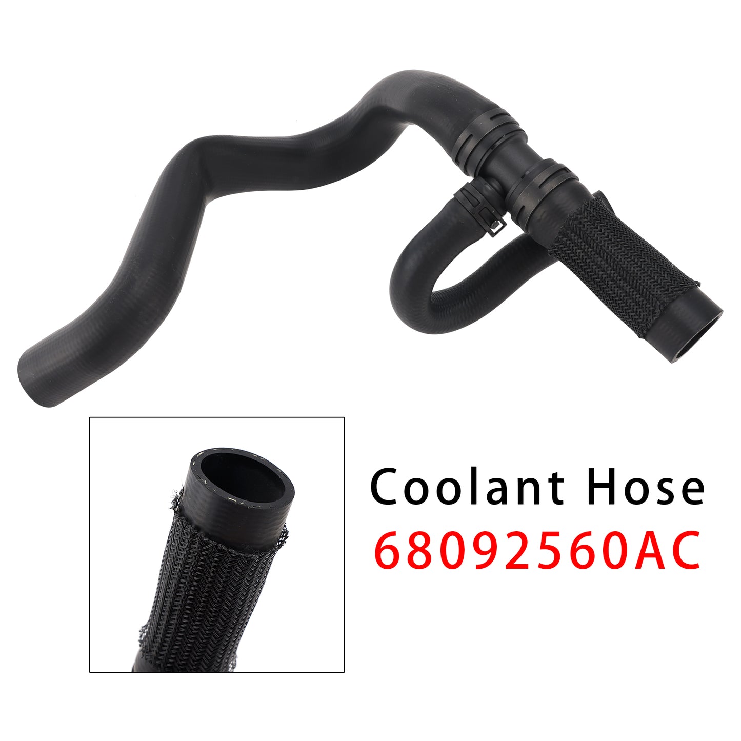 Upper Radiator Coolant Hose 68092560AC For Dodge Dart 2012-2016