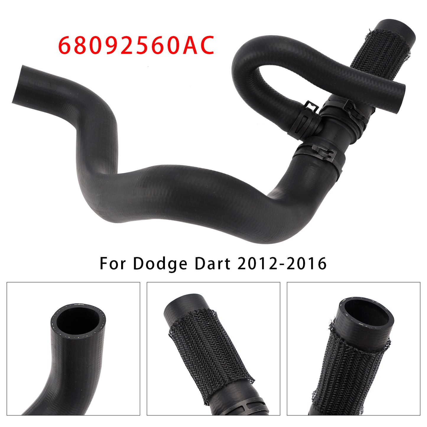 Upper Radiator Coolant Hose 68092560AC For Dodge Dart 2012-2016