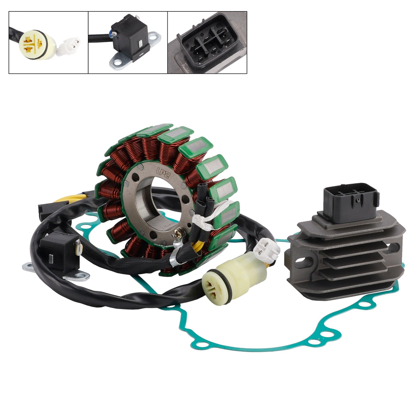 Stator & Regulator w/Gasket For Kawasaki KFX450R KFX 450R KSF450B 2008-2014