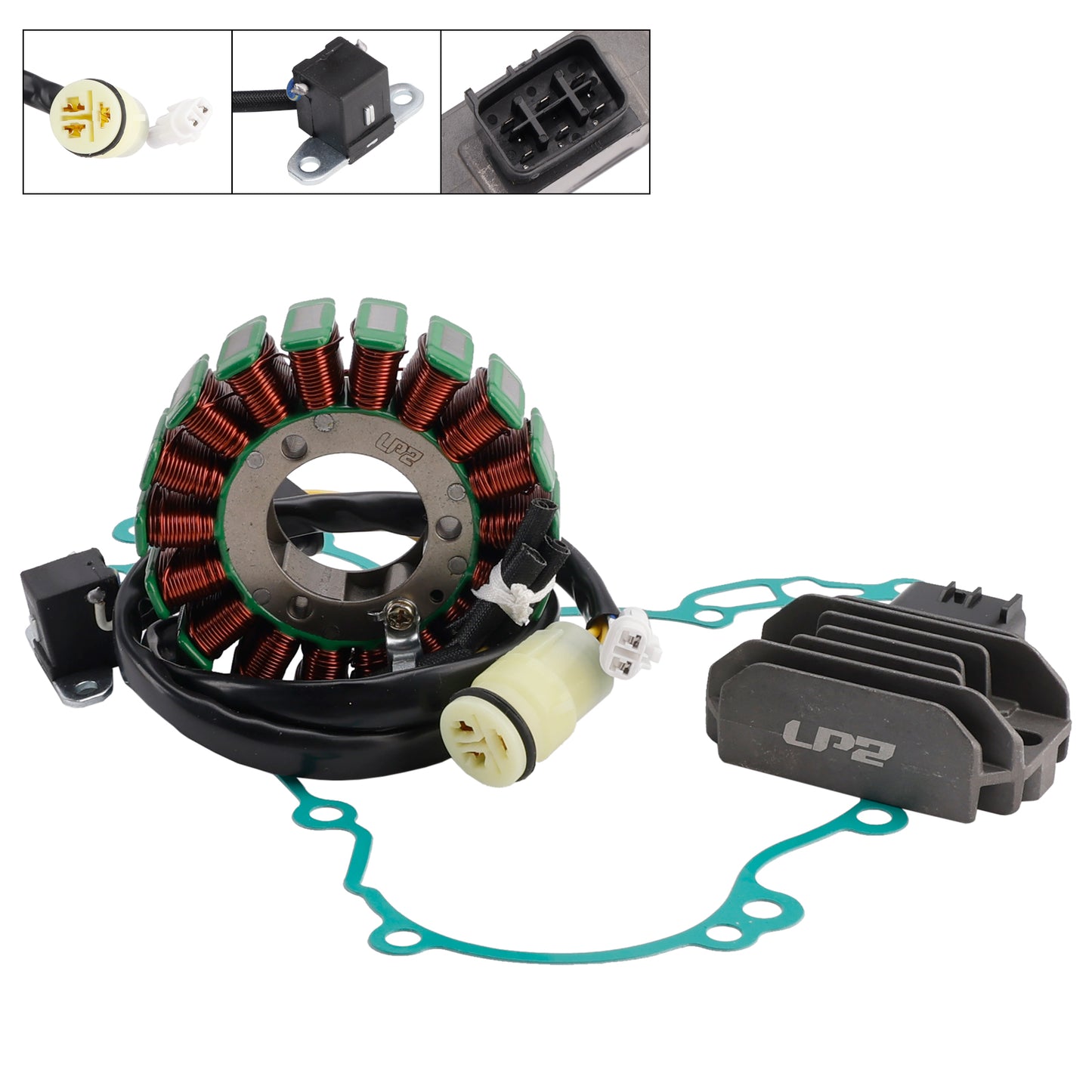 Stator & Regulator w/Gasket For Kawasaki KFX450R KFX 450R KSF450B 2008-2014
