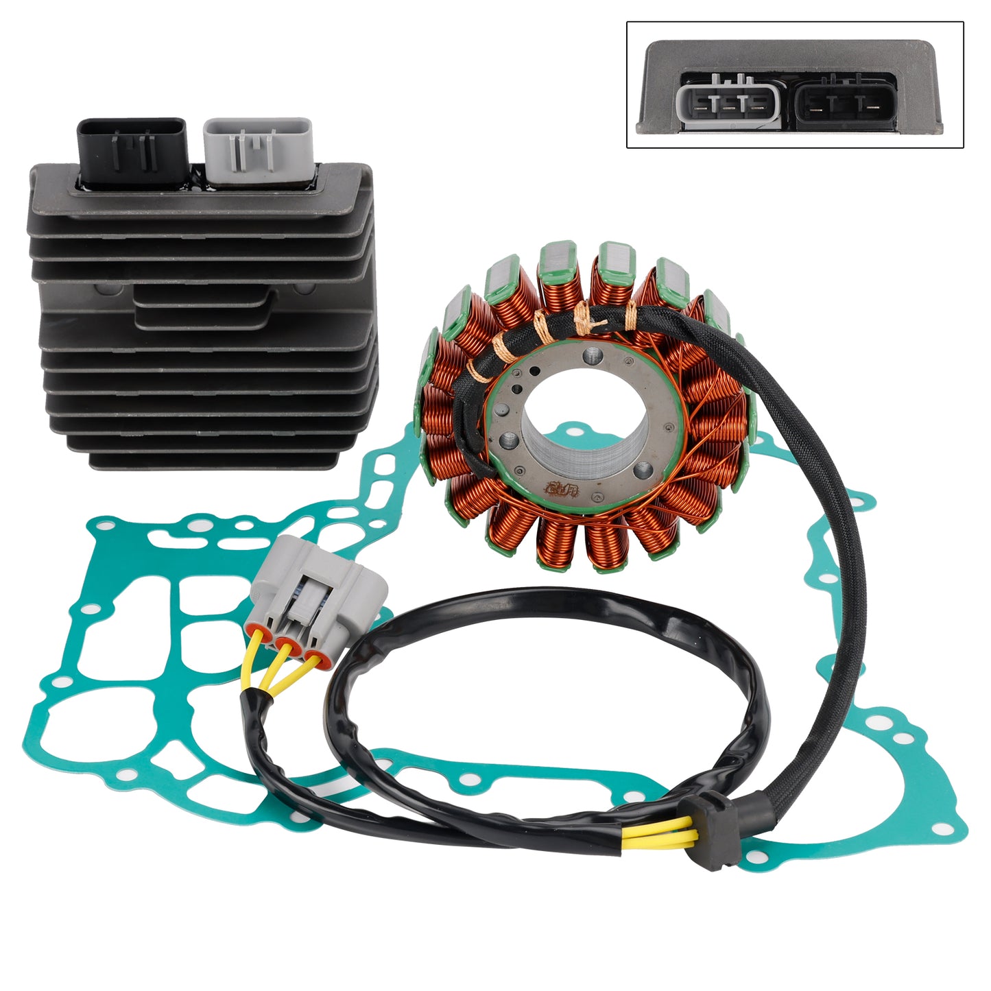 Stator & Regulator Rectifier w/Gasket For Can Am Maverick X3 Max R Turbo 2018-23