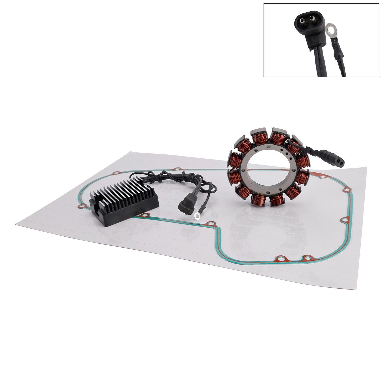 35A Stator Regulator Rectifier Gasket For Big Twin Touring Softail Dyna 1989-93