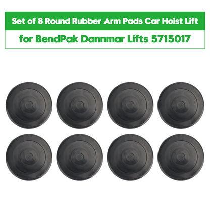Set of 8 Round Rubber Arm Pads Car Hoist Lift for BendPak Dannmar Lifts 5715017