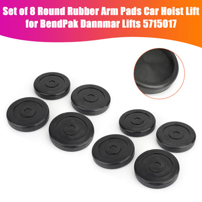 Set of 8 Round Rubber Arm Pads Car Hoist Lift for BendPak Dannmar Lifts 5715017