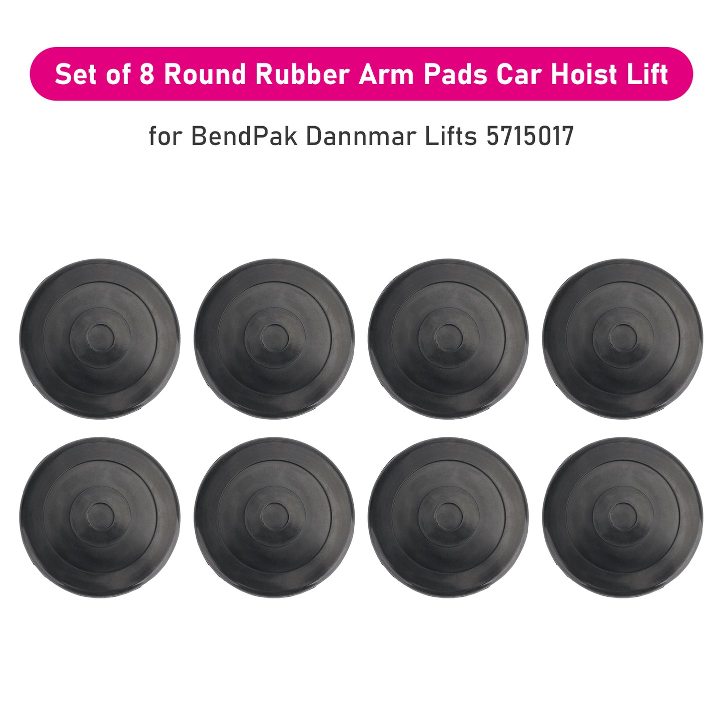 Set of 8 Round Rubber Arm Pads Car Hoist Lift for BendPak Dannmar Lifts 5715017