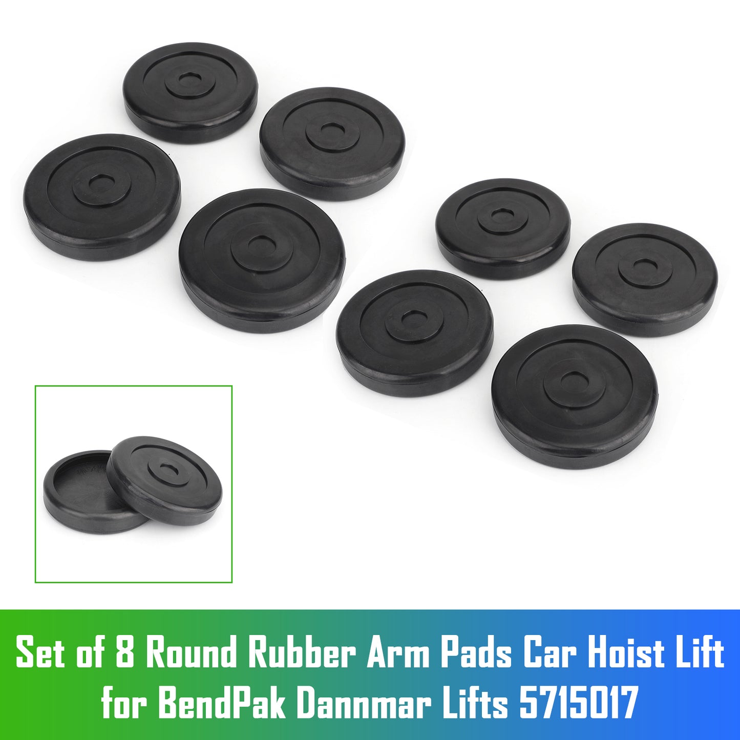 Set of 8 Round Rubber Arm Pads Car Hoist Lift for BendPak Dannmar Lifts 5715017