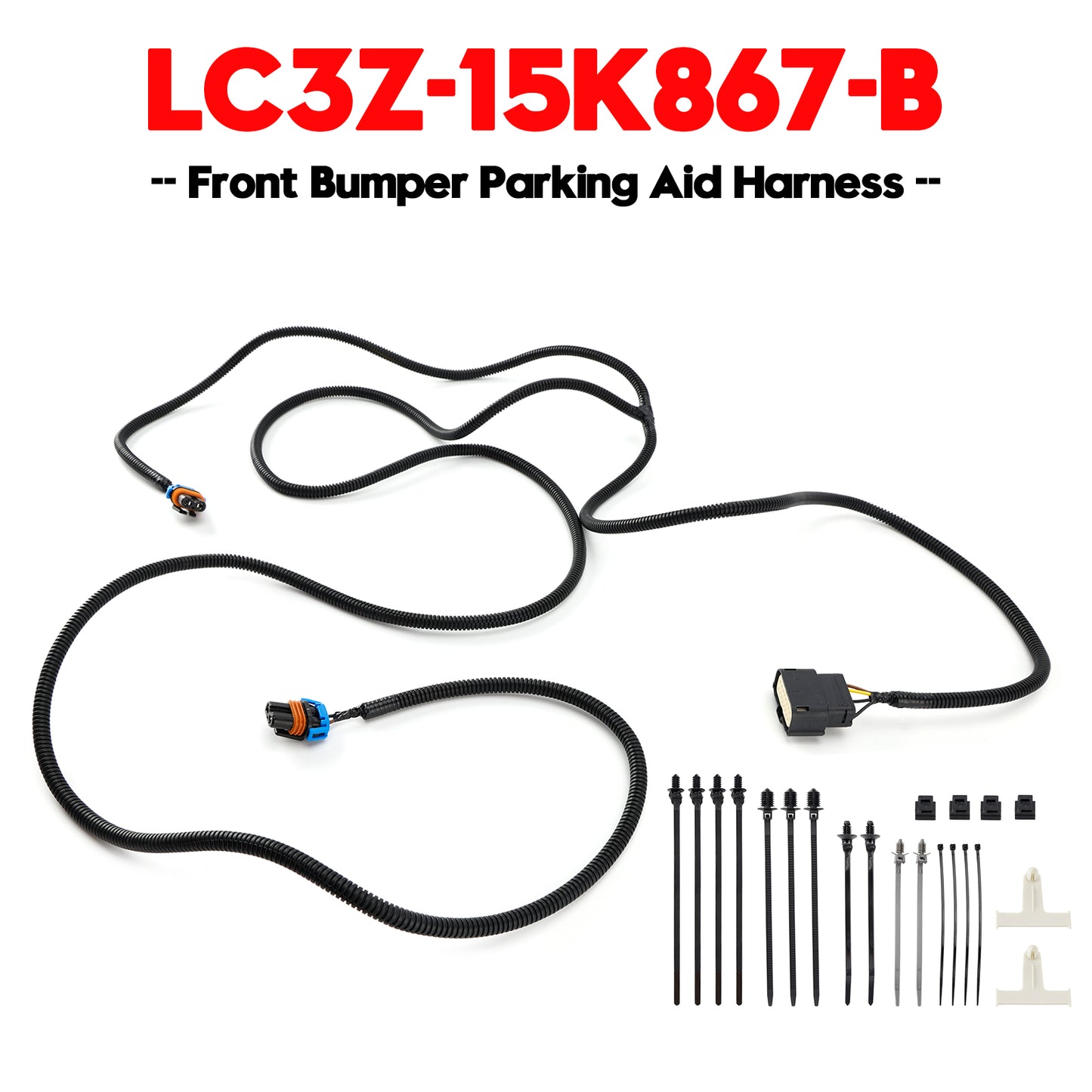 Front Bumper Parking Aid Harness for Ford Super Duty 2020-2022 LC3Z-15K867-B