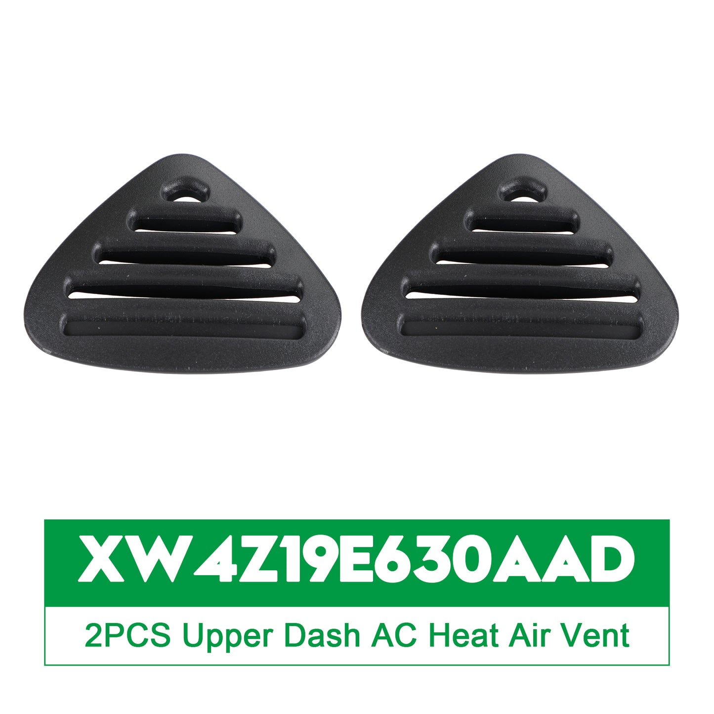 2PCS Upper Dash AC Heat Air Vent Black for Ford Thunderbird 2002 XW4Z19E630AAD