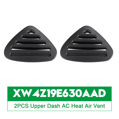 2PCS Upper Dash AC Heat Air Vent Black for Ford Thunderbird 2002 XW4Z19E630AAD