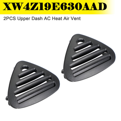 2PCS Upper Dash AC Heat Air Vent Black for Ford Thunderbird 2002 XW4Z19E630AAD