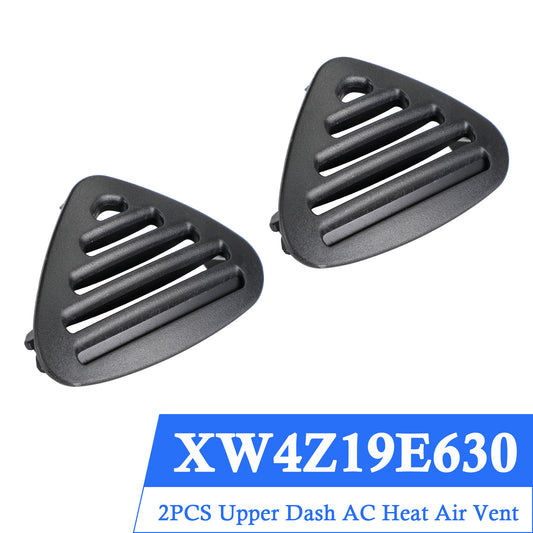 2PCS Upper Dash AC Heat Air Vent Black for Ford Thunderbird 2002 XW4Z19E630AAD