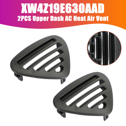 2PCS Upper Dash AC Heat Air Vent Black for Ford Thunderbird 2002 XW4Z19E630AAD