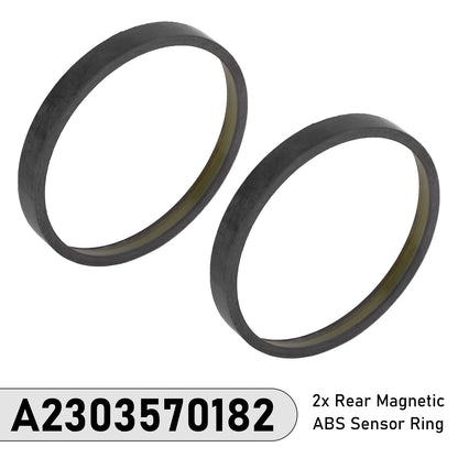 2x Rear Magnetic ABS Sensor Ring for Mercedes Benz C204 W204 S204 A2303570182
