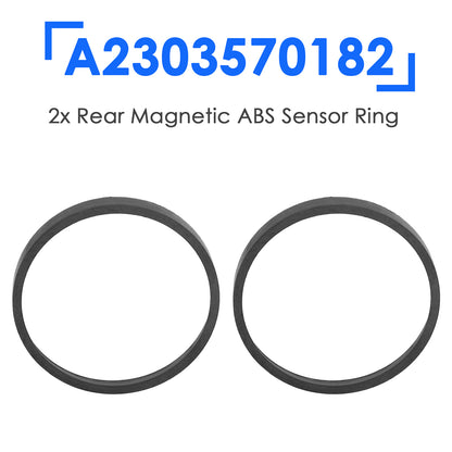 2x Rear Magnetic ABS Sensor Ring for Mercedes Benz C204 W204 S204 A2303570182