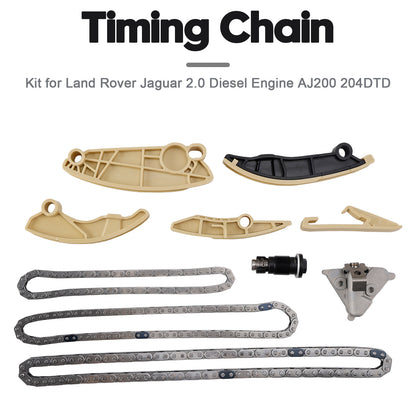 Timing Chain Kit for Land Rover Jaguar 2.0 Diesel Engine AJ200 204DTD 204DTA