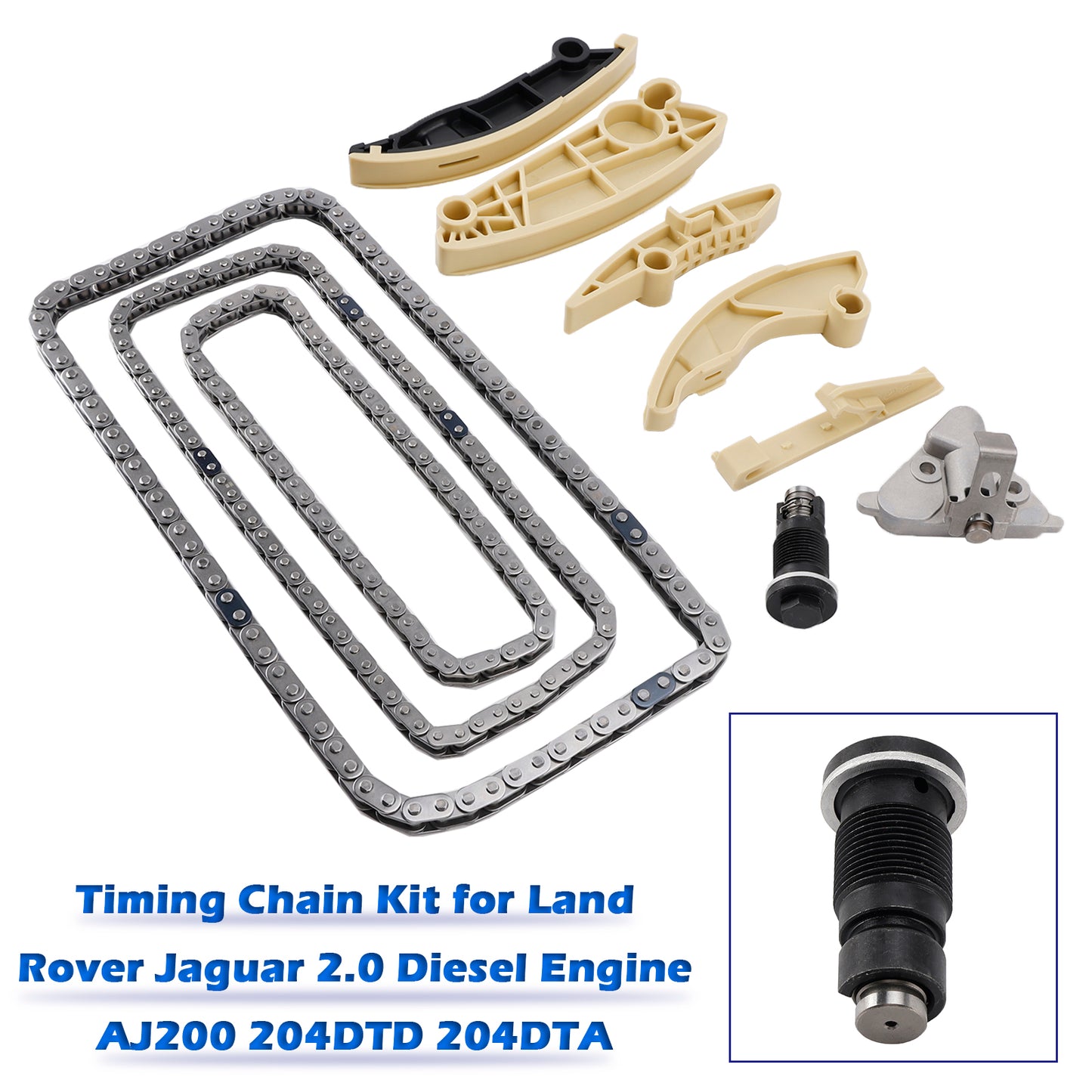 Timing Chain Kit for Land Rover Jaguar 2.0 Diesel Engine AJ200 204DTD 204DTA