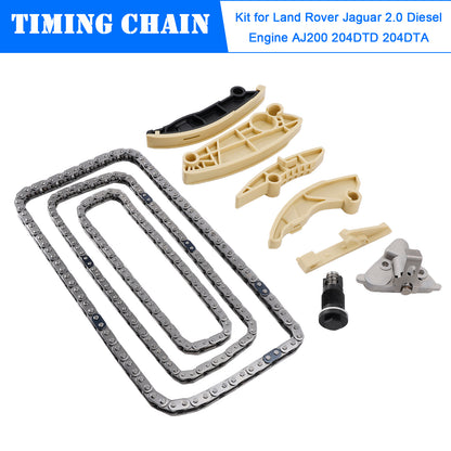 Timing Chain Kit for Land Rover Jaguar 2.0 Diesel Engine AJ200 204DTD 204DTA