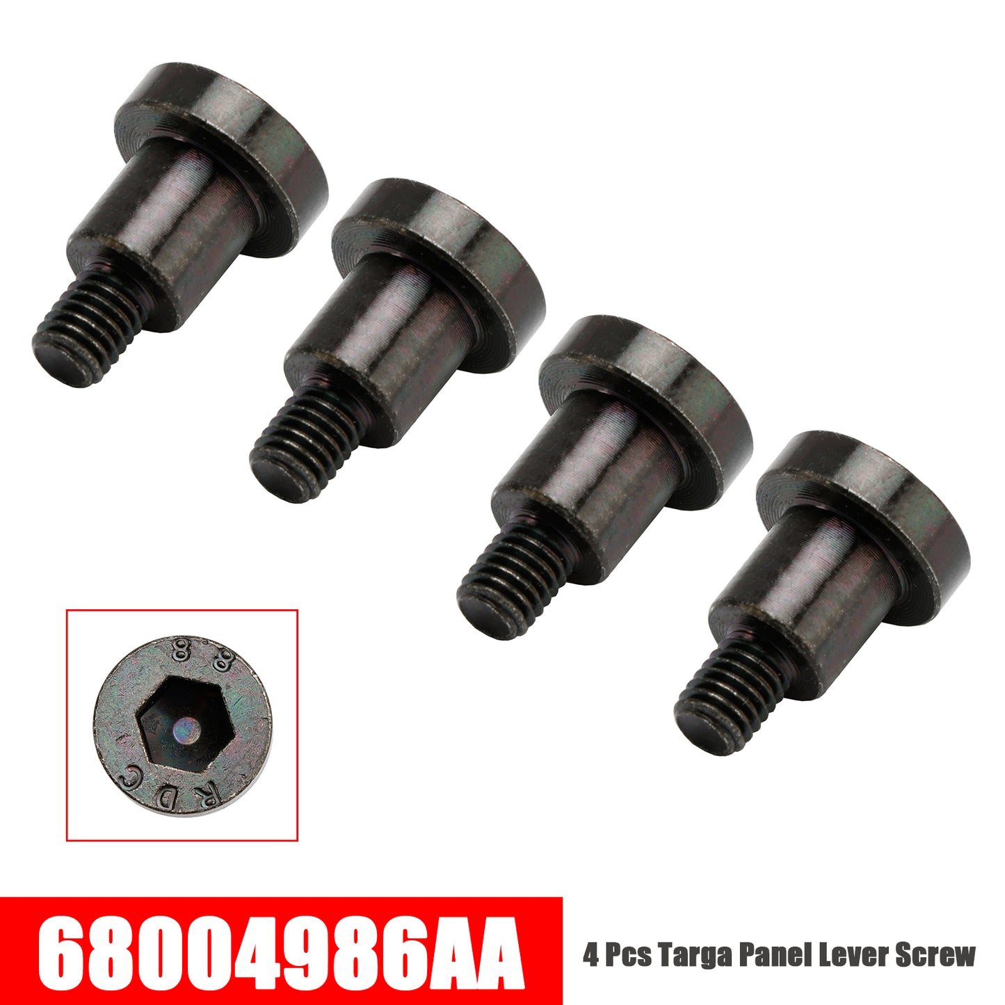 4 Pcs Targa Panel Lever Screw 68004986AA for Jeep Wrangler 2007-2017