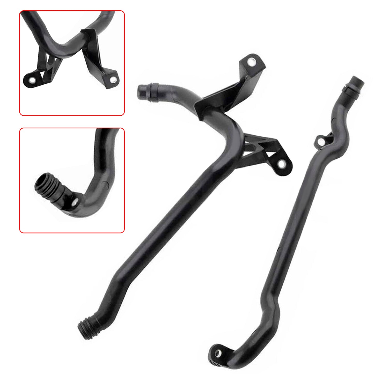 2*Water Engine Heater Inlet Coolant Pipe For BMW E46 E83 X3 E53 X5