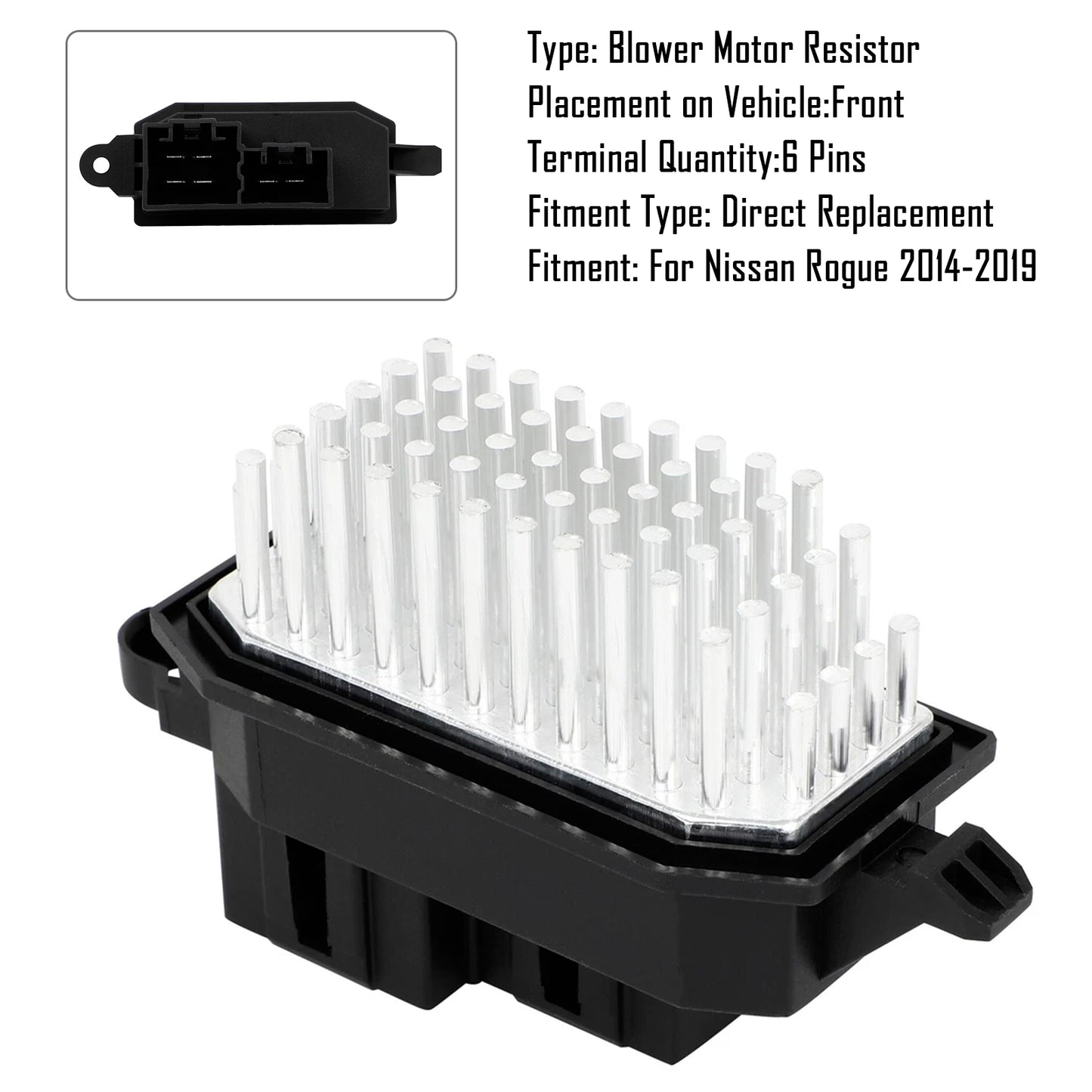 HVAC Heater Blower Regulator Resistor 277A1-4BU0A For Nissan Rogue 2014-2019