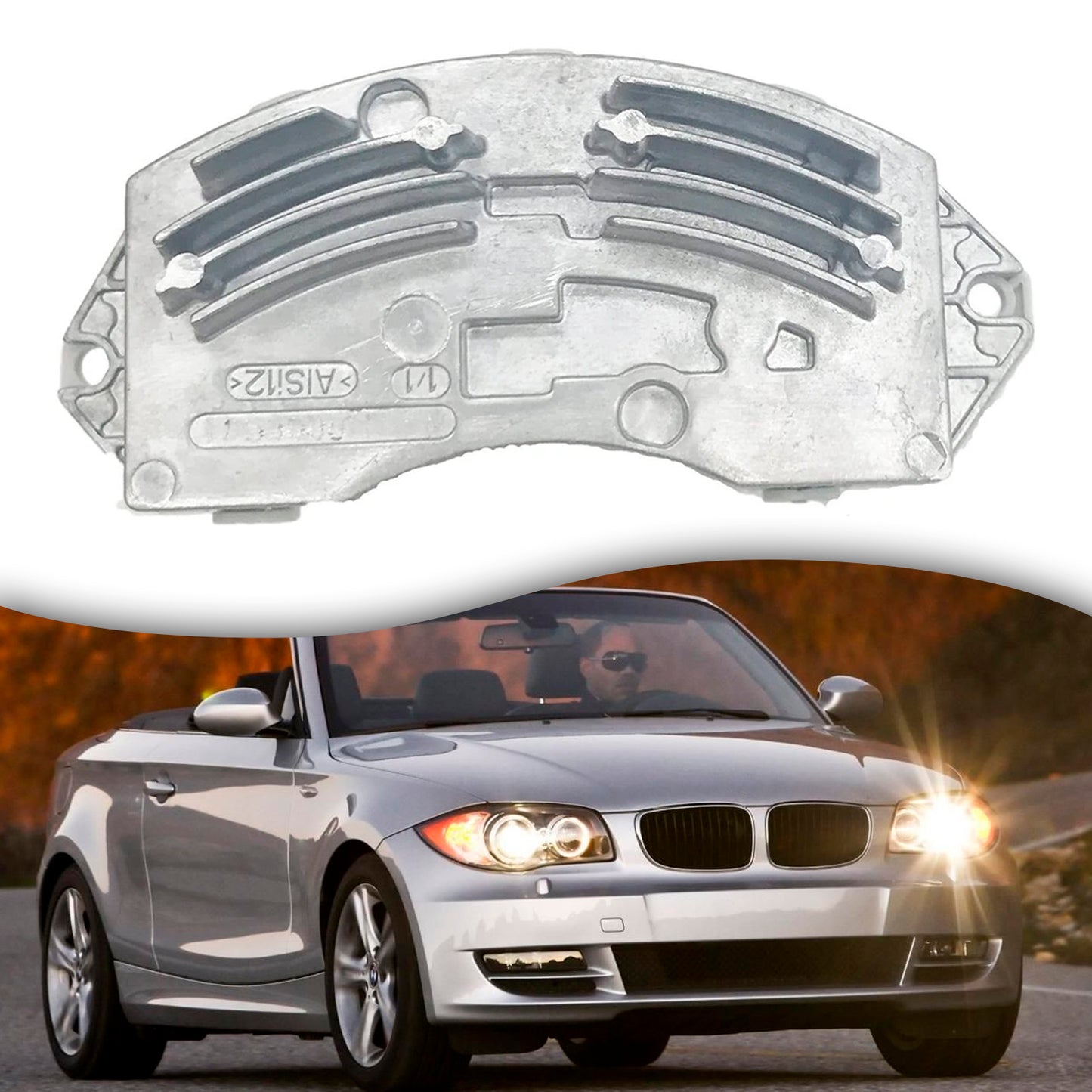 HVAC Heater Blower Regulator Resistor 64119146765 For BMW E90 E91 E92 X1 X3