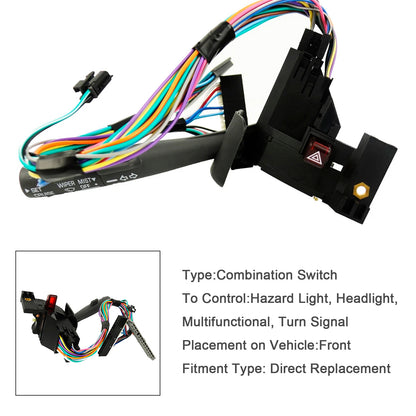 Cruise Control Windshield Wiper Turn Signal Lever Switch For Chevy GMC Truck