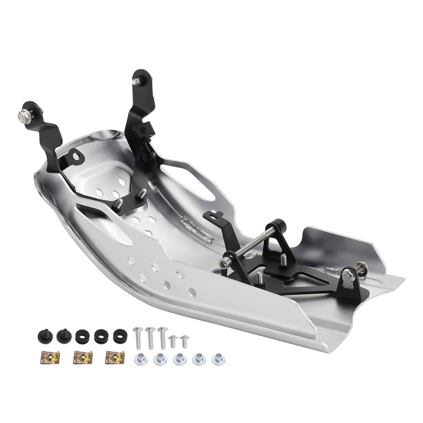 Aluminum Sump Guard Bash Plate Silver For Speed 400 Scrambler 400 X 2024-2026